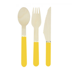 set 24 posate - giallo