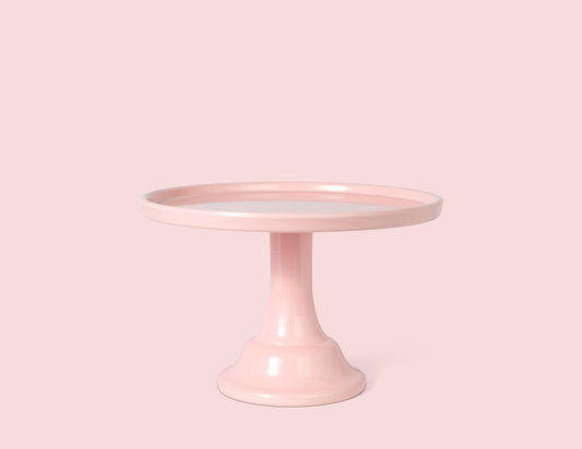 Alzatina piccola per torte in melamina, rosa peonia, 21,6 cm