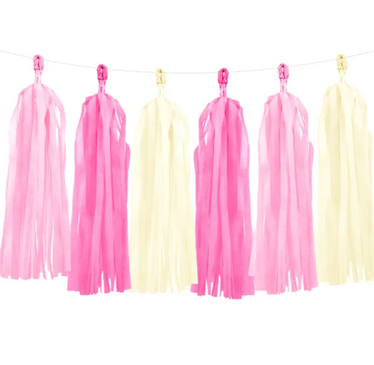 12 tassel decorativi - rosa