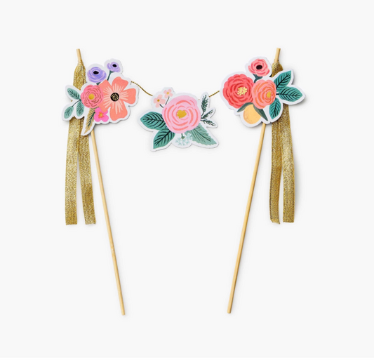 cake topper - garden party