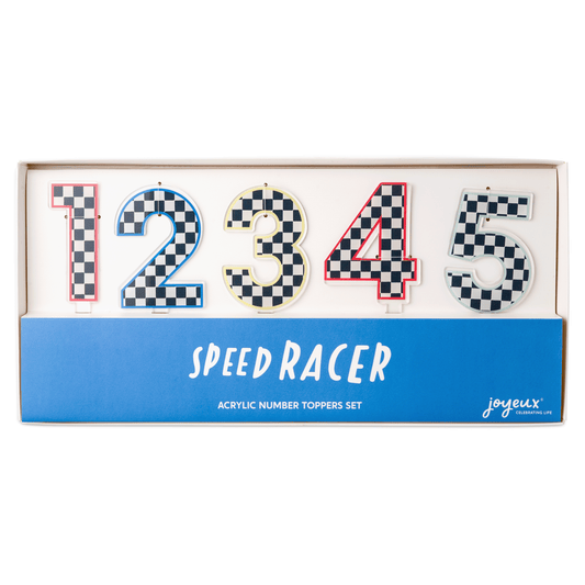 Set di numeri in acrilico Speed Racer 0-9