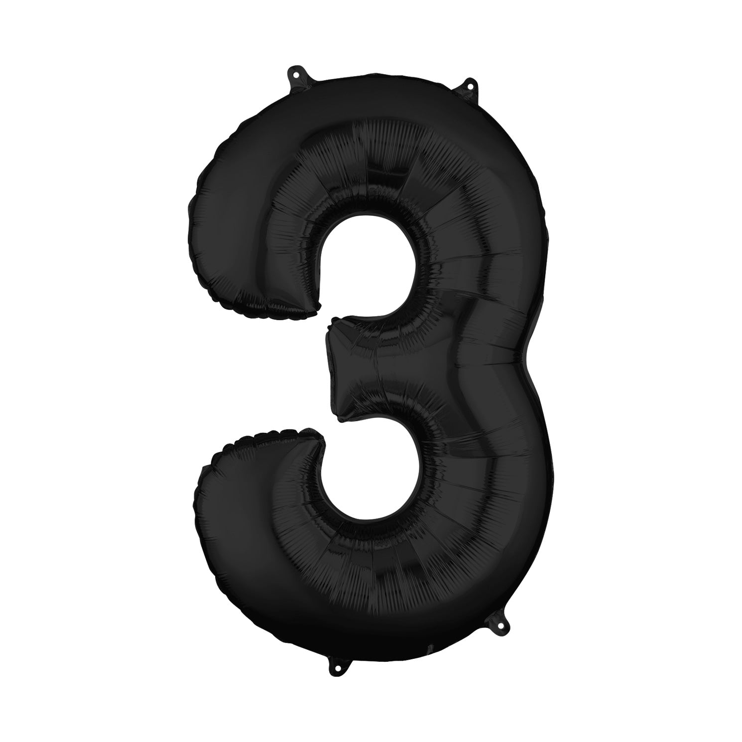 Palloncino numero NERO - gigante 102cm