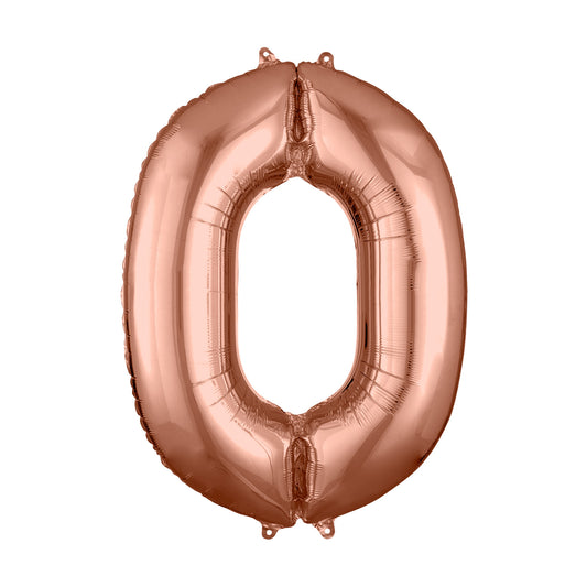 Palloncino numero ORO ROSA - gigante 102cm