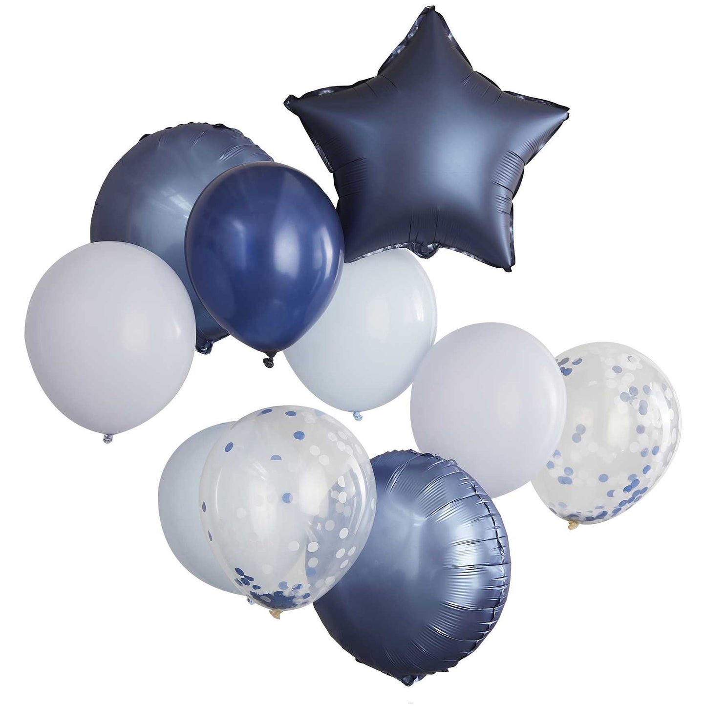 10 palloncini - mix blu
